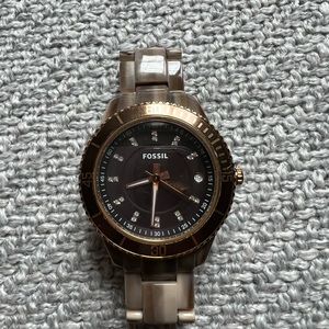 Brown fossil watch